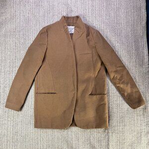 ZARA Minimalist Cocoon Coat Camel  – Size Small